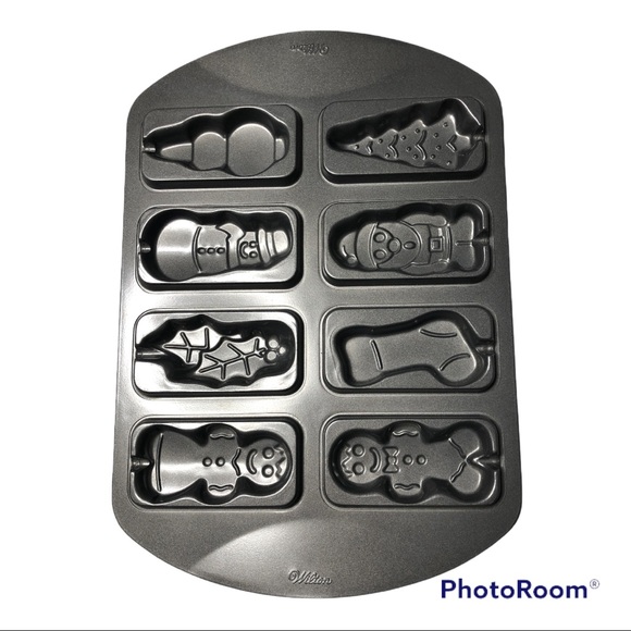 wilton christmas santa, stocking cookie/cake pops mold - Picture 1 of 2
